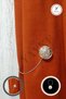 Curtain Buckle-Curtain Latch-Magnetic Curtain Holder (Gold Sun 2 Pieces) - 4