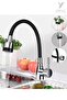 Energy Saving Silicone Faucet Head with Movable Head Kobar Double Function Black - 3