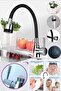 Energy Saving Silicone Faucet Head with Movable Head Kubar Dual Functions (BLACK) - 3