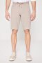 Men's Brown Slim Fit Slim Fit Side Pocket Seersucker Print Shorts - 2