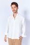 White Modal Soft Textured Comfortable Cut Long Sleeve Men's Shirt Ee100128254-8254 - 7