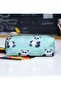 Green Panda Patterned Sweet Pencil Case - School Pencil Case-Makeup Bag - 2