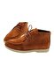 Real Leather Tan Suede Lace-Up Comfortable Daily Women's Boots - 5