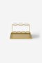 Geometric Gold Metal Organizer - Pen & Brush Organizer - Carre - 3