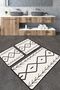 Sagitta Bathroom Rug Set of 3 Bathroom Mat Non-Slip Base Toilet Set