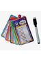Multiplication Table Cards Can Be Written, Mini Blackboard Marker with Magnetic Eraser, Gift for Exercise - 2