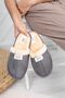 Fluffy House Slippers Noiseless for Men Women Washable with Fur Inside the Sole - 4