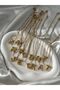 STEEL (M) LETTER DETAILED BALLOON NECKLACE GOLD COLOR (NON-darkening and fading) - 4