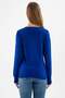 V-Neck Sweater Cobalt Blue - 3