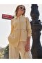 Light Yellow Wafer Blouse - Stone Detailed - 2
