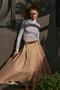 Camel Ball Voluminous Long Skirt - 2