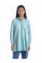 Nile Green Tunic - Shirt Collar and Pocket Detail - 7