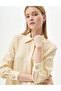 Light Yellow Wafer Blouse - Stone Detailed - 8