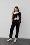 Black Darcy Jogger Pants - 5