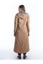 Patty Hidden Zipper and Snap Top Coat Beige - 5