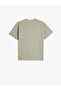 Basic T-Shirt Short Sleeve Crew Neck Cotton Textured - 2