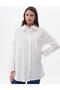 Poplin Tunic - Ecru Color with Sleeve Detail - 5
