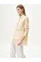 Light Yellow Wafer Blouse - Stone Detailed - 7