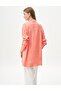 Pink Hotfix Printed Shirt Collar Tunic Shell - 4