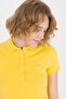 Women's Yellow Basic Polo Neck T-Shirt 50266348-Vr094 - 2