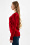 V-Neck Sweater Claret Red - 2