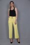 Short Wide Leg Trousers-yellow