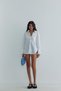 White 100% Linen Tina Basic Shirt with Pockets