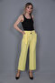 Short Wide Leg Trousers-yellow - 2