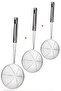 3 Pieces Steel Colander Strainer French Fry Strainer