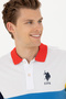 Men's White Polo Neck T-Shirt 50263437 -Vr013 - 2