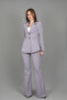 Yonca Jacket & Flared Trousers Set-Anthracite - 1027530 - 4