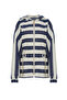 Hooded Elastic Waist Denim Jacket - 7