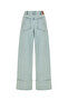 High Waist Wide Leg Jean Trousers - 5