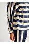 Hooded Elastic Waist Denim Jacket - 6
