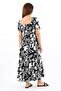 Women's positano black guipeli viscose long dress - 3
