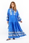 Women's Prive Dreamy 100% Viscose Blue Maxi Length Long Summer Dress - 6