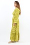 Prive Women's - Oil Green Belted Viscose Summer Dress - 4