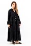 Black Long Prve Women's Dress - Scallop Full Lined - 2