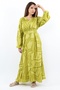 Prive Women's - Oil Green Belted Viscose Summer Dress - 6