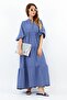 Prive Women's Soft Tensell Fabric Indigo Maxi Length Layered Summer Long Dress 24EL036 - 2