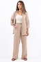 Women's Linen Comfy Beige Bottom Top Set - 6