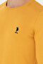 Men's Mustard Crew Neck Sweater 50269003-Vr072 - 7
