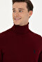 Men's Burgundy Basic Sweater 50268935 -Vr014 - 2