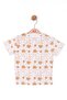46614-Ventro T-Shirt 1/4 Ecru-Caramel