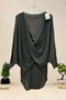 Front Double Breasted Degaje Mercerized Blouse
