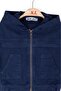 46702-Kolu Pocketed Jacket 1/4 Dark Blue - 3
