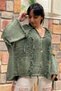 Hooded tasseled buttoned bat organic knit cardigan - 2