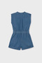 Girl's Denim Shorts Jumpsuit 6858 - 4