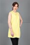Zero Neck Sleeveless Blouse-Yellow - 3001100 - 3