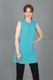 Zero Neck Sleeveless Blouse-Turquoise - 3001100 - 4